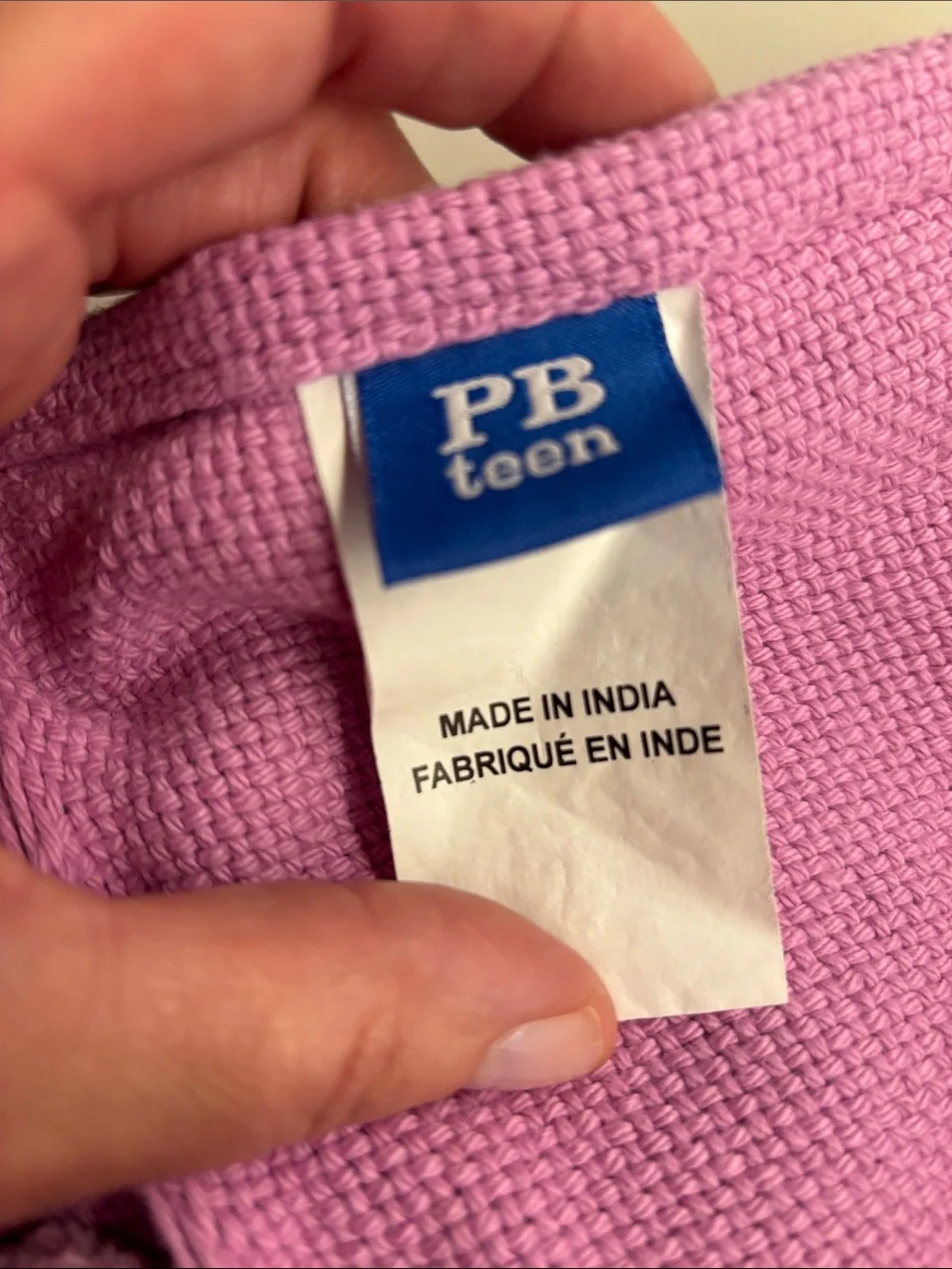 Pottery Barn Teen Pink Pom-Pom Throw Blanket